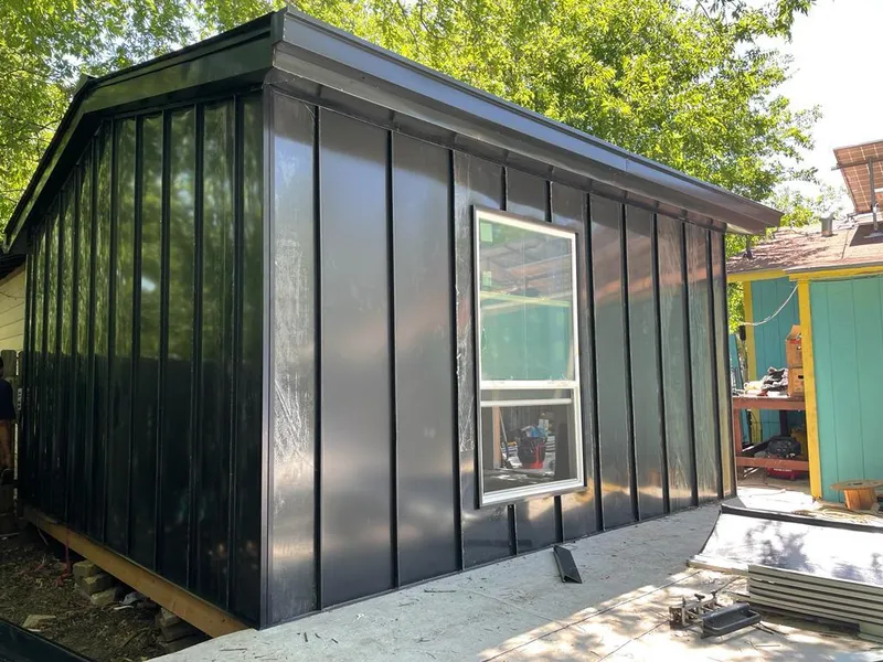 Black standing seam metal wall panels for Metal Roof Installation in Richmond Hill